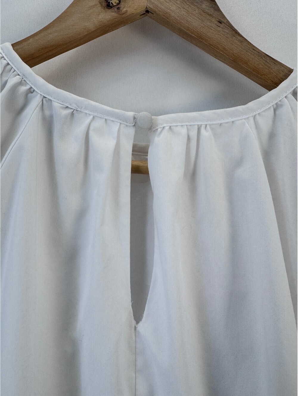 ASOS Design White Bubble Hem Mini Dress Puff Sleeve Babydoll Coquette Womens 8 - Picture 4 of 9